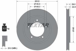 TEXTAR Disc Frana 92170503 Suzuki Grand Vitara I/Grand Vitara I Autoturism De Teren,