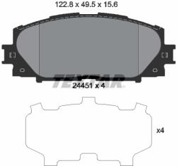 TEXTAR Set Placute Frana, Frana Disc 2445101 Daihatsu Mebius Great Wall Lingao Lexus Ct (2445101)