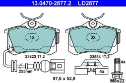 ATE Set Placute Frana, Frana Disc 13.0470-2877.2 Seat Cordoba/Ibiza Iii Vw Lupo I