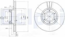DELPHI Disc Frana Bg3553 Nissan Interstar Opel Movano A Renault Master I/Master Ii