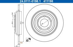 ATE Disc Frana 24.0111-0198.1 Ford Focus Iv/Kuga Iii (24.0111-0198.1)