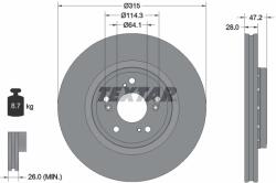 TEXTAR Disc Frana 92283303 Honda Cr-V Iii/Cr-V Iv