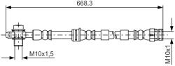 Bosch Furtun Frana 1987481693 Audi A3/Q2/Q3/Tt Cupra Ateca/Formentor/Leon/Terramar