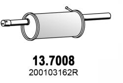 ASSO Toba Esapament Finala 13.7008 Dacia Logan Renault Logan I