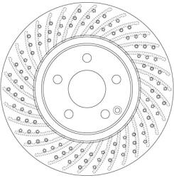 TRW Disc Frana Df6477 Mercedes-Benz Sl