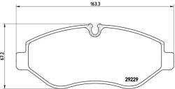 BREMBO Set Placute Frana, Frana Disc Pa6026 Iveco Daily Iv/Daily V/Daily Vi (PA6026)
