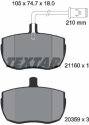 TEXTAR Set Placute Frana, Frana Disc 2116002 Alfa Romeo Ar 8 Carbodies Fx Fairway Lti Tx