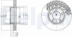 DELPHI Disc Frana Bg9949 Porsche Cayenne Vw Touareg (BG9949)
