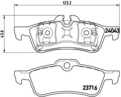 BREMBO Set Placute Frana, Frana Disc P06032 Mini Mini