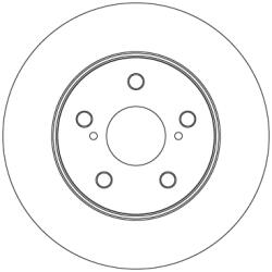 TRW Disc Frana Df6838 Suzuki Swace Toyota Corolla/Yaris