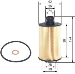 Bosch Filtru Ulei F026407154 Ssangyong Actyon Ii/Actyon Sports I/Actyon Sports Ii (F026407154)