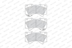 FERODO Set Placute Frana, Frana Disc Fdb4229 Lexus Lx Toyota Land Cruiser 200/Sequoia