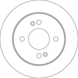 TRW Disc Frana Df4801 Hyundai I10 I Kia Picanto I/Picanto Ii/Picanto Iii (DF4801)