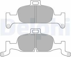 DELPHI Set Placute Frana, Frana Disc Lp3239 Audi A4 B9/A5/A6 C8/A7/Q5 (LP3239)