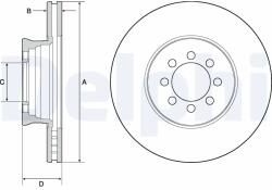 DELPHI Disc Frana Bg4679C Mercedes-Benz Sprinter 5-T/Vario (BG4679C)