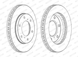 FERODO Disc Frana Ddf1818C Fiat Fullback Pick-Up Mitsubishi L200 / Triton