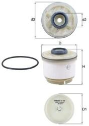 MAHLE Filtru Combustibil Kx268D Fiat Fullback Pick-Up Isuzu D-Max Ii/D-Max Iii/Kb/Mu-X