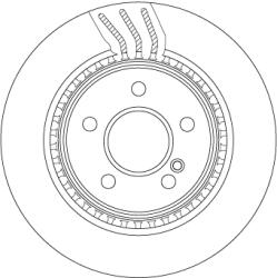 TRW Disc Frana Df4864S Mercedes-Benz C-Class/C-Class T-Model/E-Class (DF4864S)