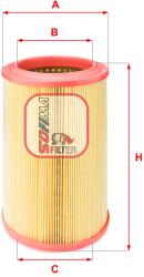 SOFIMA Filtru Aer S1250A Alfa Romeo 147/156/Gt Lancia Lybra/Thesis (S1250A)