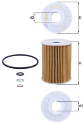 MAHLE Filtru Ulei Ox355/3D Chevrolet Captiva/Cruze/Epica/Lacetti/Nubira Daewoo Tosca (OX355/3D)
