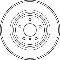 TRW Disc Frana Df4983S Infiniti Ex/G/M35/M45 Nissan Murano I/Murano Ii (DF4983S)