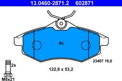 ATE Set Placute Frana, Frana Disc 13.0460-2871.2 Citroën C2/C2 Enterprise/C3 I