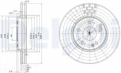 DELPHI Disc Frana Bg3396 Chrysler Crossfire Mercedes-Benz C-Class/C-Class T-Model/Clk (BG3396)