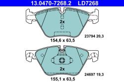 ATE Set Placute Frana, Frana Disc 13.0470-7268.2 Bmw 5 (13.0470-7268.2)