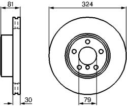 Bosch Disc Frana 0986479002 Bmw 7