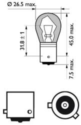 Philips Bec, Semnalizator 12496Svb2 Abarth 500 / 595 / 695/500C / 595C / 695C/Punto