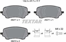 TEXTAR Set Placute Frana, Frana Disc 2627101 Ford Puma Ford Australia Puma