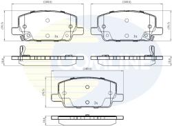 COMLINE Set Placute Frana, Frana Disc Cbp32437 Opel Mokka / Mokka X/Mokka X