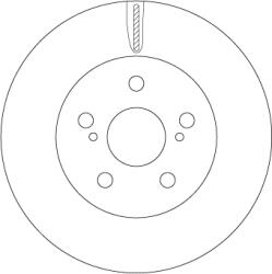 TRW Disc Frana Df6734 Toyota Prius/Prius Phv (DF6734)