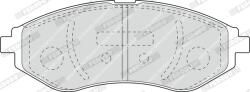 FERODO Set Placute Frana, Frana Disc Fdb1699 Chevrolet Aveo / Kalos/Spark Daewoo Kalos