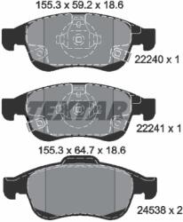 TEXTAR Set Placute Frana, Frana Disc 2224001 Fiat 500X Jeep Renegade