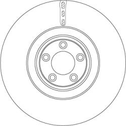 TRW Disc Frana Df6651S Jaguar Xf I/Xf Sportbrake/Xj/Xk Ii