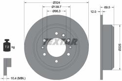 TEXTAR Disc Frana 92161800 Kia Carnival / Grand Carnival Iii/Carnival Ii (92161800)