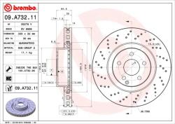 BREMBO Disc Frana 09. A732.11 Brabus 38S Mercedes-Benz S-Class (09.A732.11)