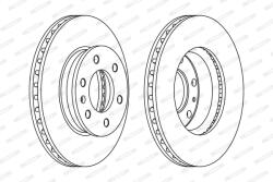 FERODO Disc Frana Fcr310A Mercedes-Benz Sprinter 3, 5-T/Sprinter 3, 5-T Tourer (FCR310A)
