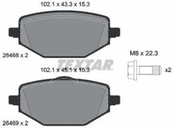 TEXTAR Set Placute Frana, Frana Disc 2646801 Mitsubishi Asx Renault Captur Ii (2646801)