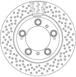 TRW Disc Frana Df6337S Porsche 911/Boxster/Cayman (DF6337S)