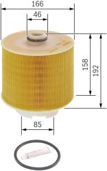Bosch Filtru Aer F026400198 Audi A6 C6 (F026400198)