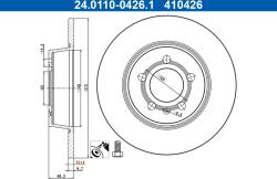 ATE Disc Frana 24.0110-0426.1 Audi A1 (24.0110-0426.1)