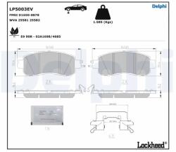DELPHI Set Placute Frana, Frana Disc Lp5003Ev Nissan Altima/Leaf/Teana Iii