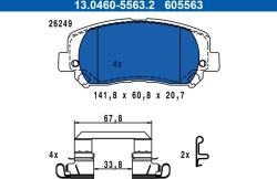 ATE Set Placute Frana, Frana Disc 13.0460-5563.2 Jeep Cherokee