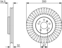 Bosch Disc Frana 0986479329 Mercedes-Benz Gl-Class/Gle/M-Class/R-Class