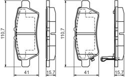 Bosch Set Placute Frana, Frana Disc 0986494369 Nissan Pathfinder Iii (0986494369)