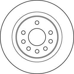 TRW Disc Frana Df4938 Opel Astra H/Astra H Gtc/Zafira / Zafira Family B/Zafira B (DF4938)