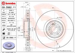BREMBO Disc Frana 09. D982.11 Mercedes-Benz Gle/Gls (09.D982.11)