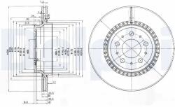 DELPHI Disc Frana Bg3782C Volvo Xc90 I